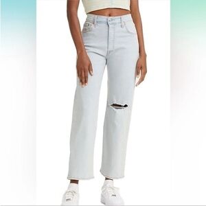 Levi’s Ribcage Straight Ankle Light Denim